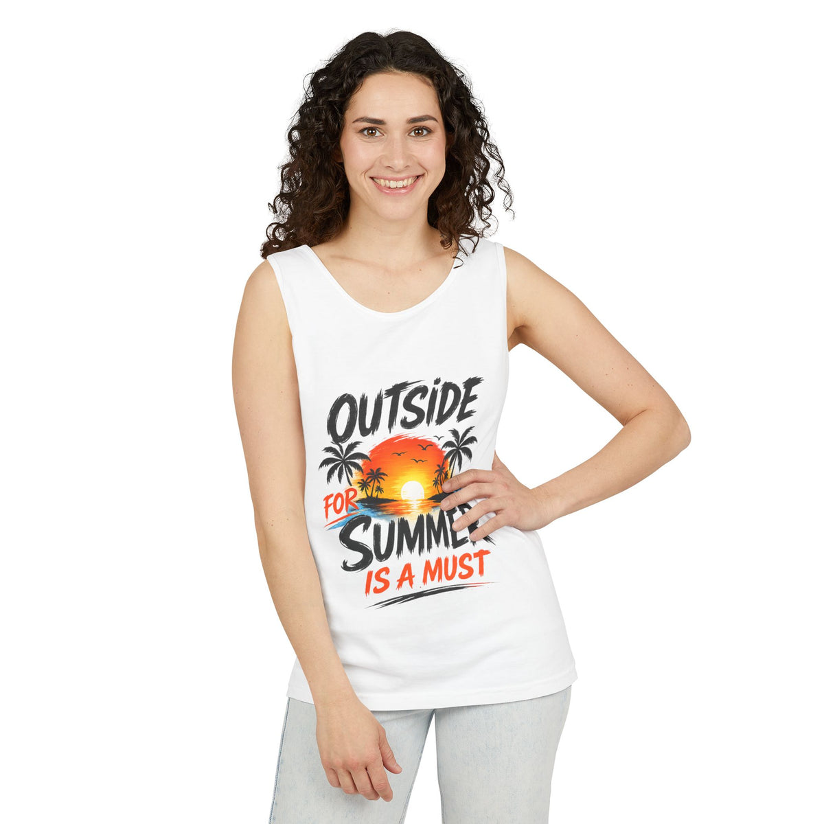 Outside For Summer Is A Must Tank Top | Official IB-KAY Merch