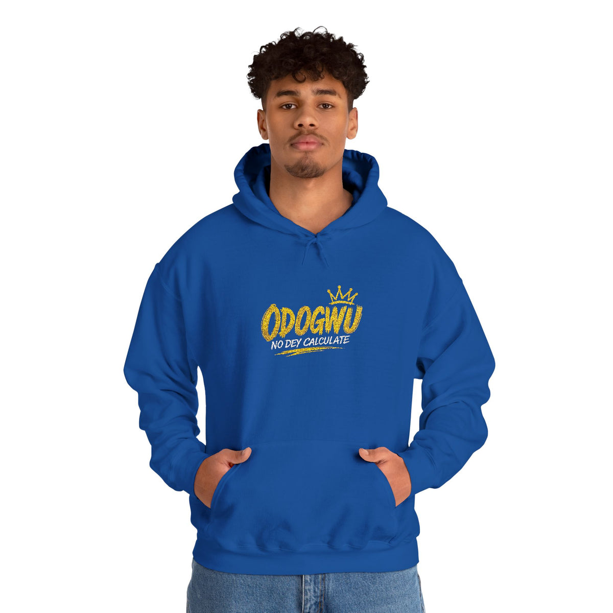 Odogwu No Dey Calculate Embroidered Hoodie | Official IB-KAY Merch