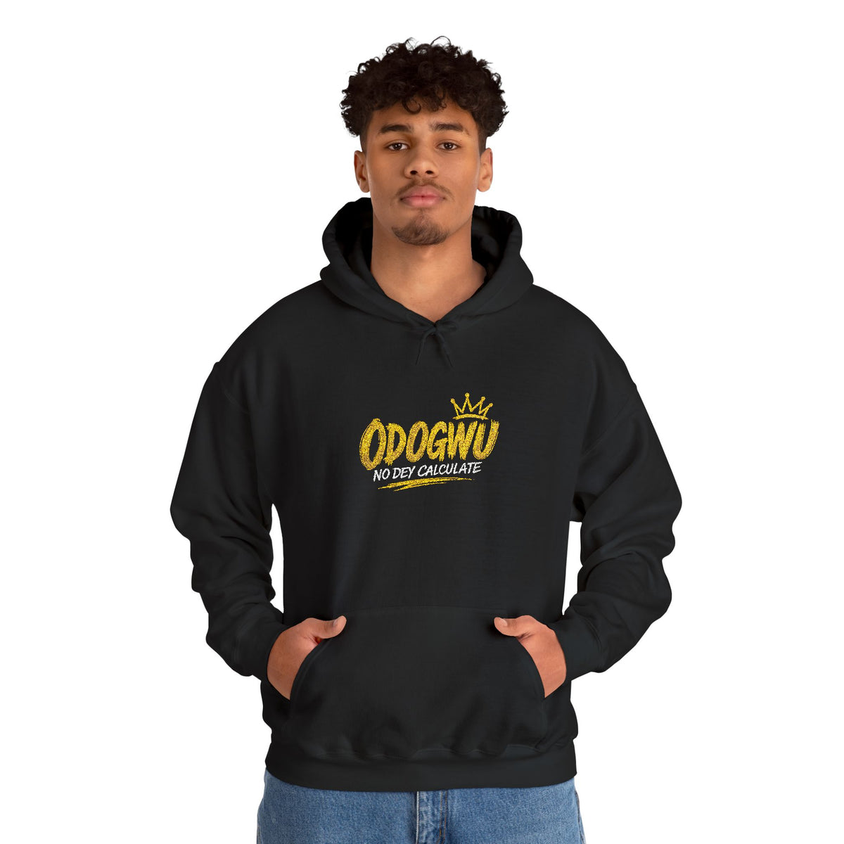 Odogwu No Dey Calculate Embroidered Hoodie | Official IB-KAY Merch